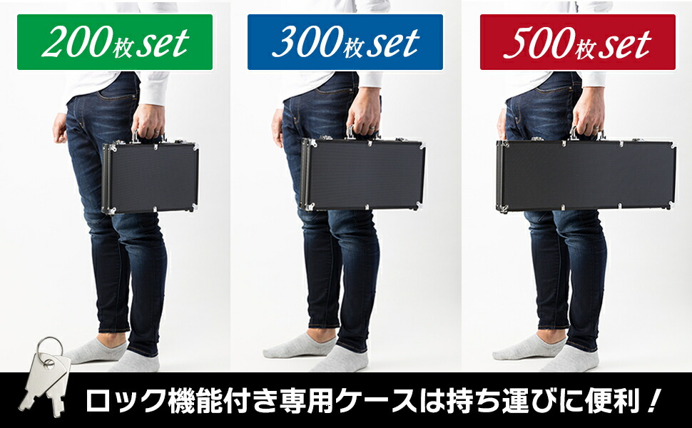 楽天市場】カジノチップ ブラック シルバー 【ケース トランプ 鍵