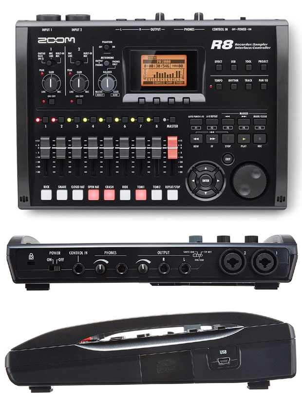 美品 ZOOM R8 マルチトラックレコーダー ZOOM SCR-16バック付き ZOOM