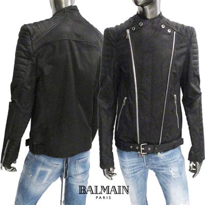 楽天市場】バルマン BALMAIN メンズ アウター ジャケット バイカー