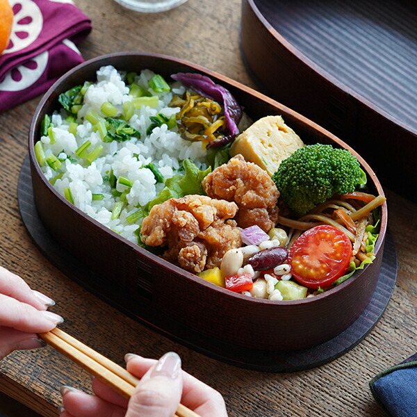 楽天市場】曲げわっぱ 大館工芸社 小判弁当 大 ふきうるし塗 わっぱ