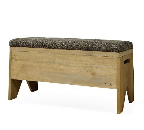 アンティーク風ボックスベンチ 木製スツール椅子イスいす収納インテリア