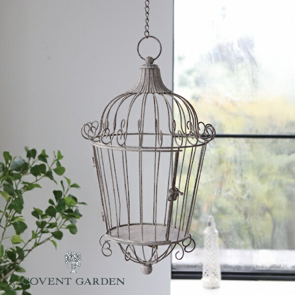 アンティーク☆ ハンギングゲージ ドライフラワー ランタン