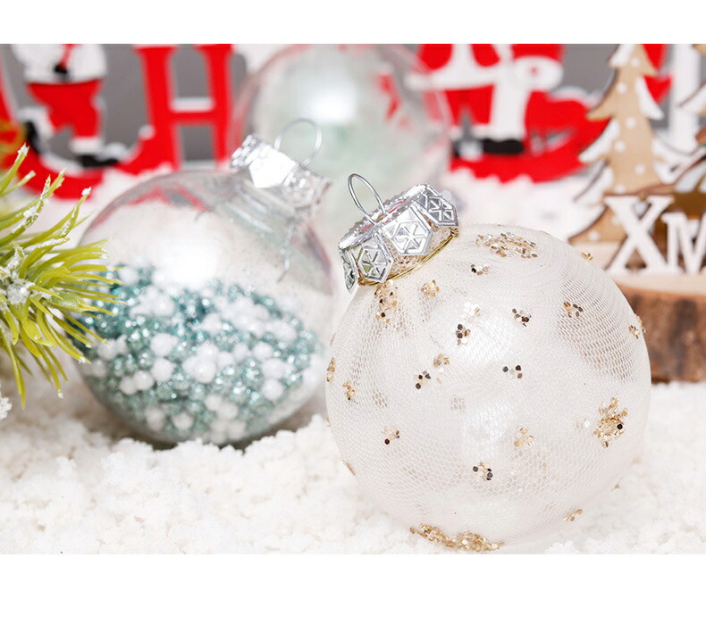在庫限定】クリスマスツリー飾り 綺麗 クリスマスボール6個セットで