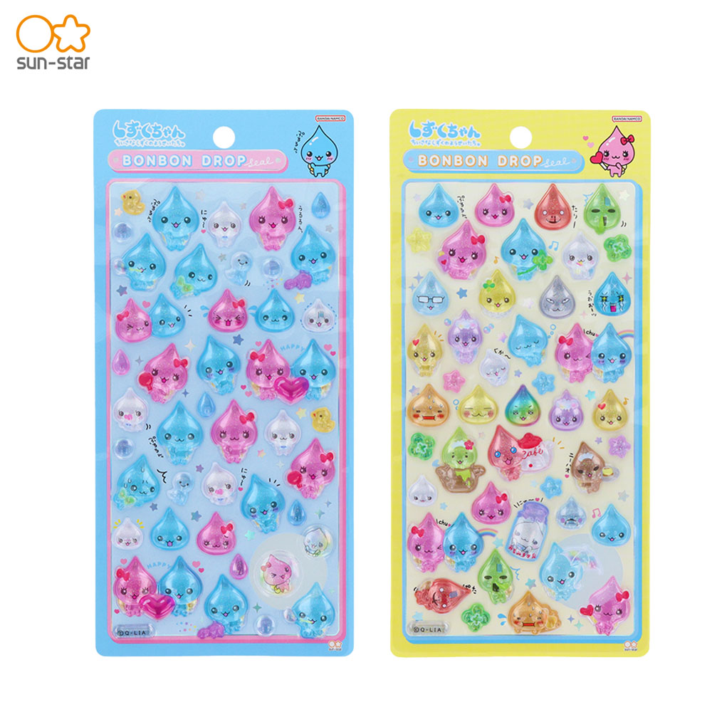 楽天市場】サンスター文具 ボンボンドロップシール しずくちゃん
