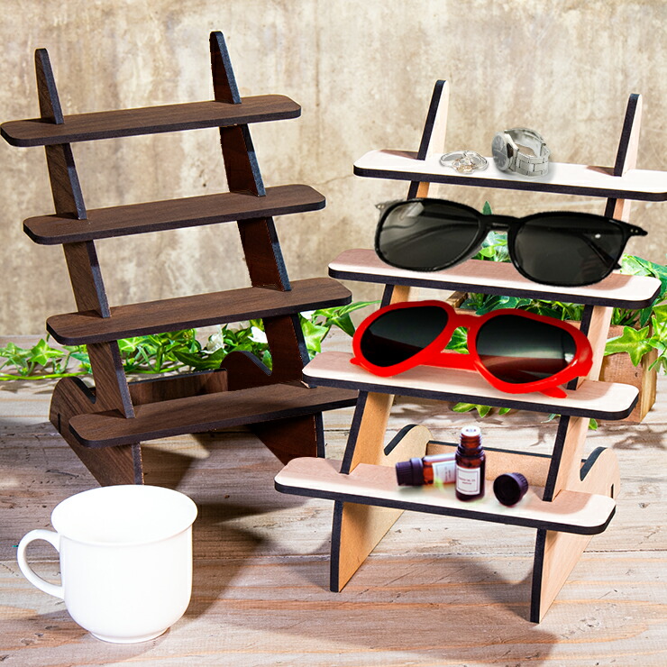 ハンドメイド ディスプレイラック 4段