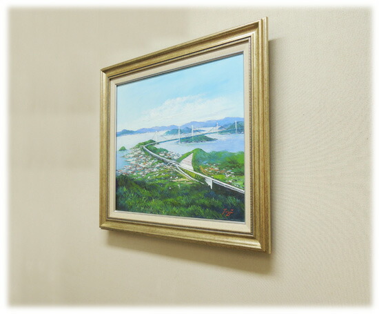 辻三郎 真作 日本画 油彩 絵画 サイン メクリ 38 辻三郎 真作 日本