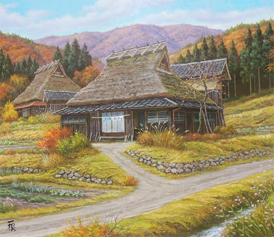 油絵 専用 屋根の上の二ひきの世界 油絵 専用 屋根の上の二ひきの世界