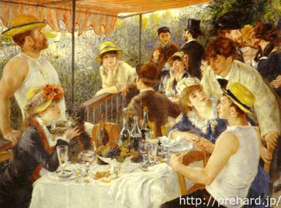 船遊びをする人の昼食(ルノアール) 複製 世界の名画シリーズ