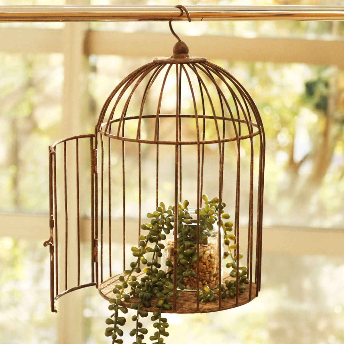 アイアン 鳥かご アンティーク バードケージ プランター 置物 【公式通販】