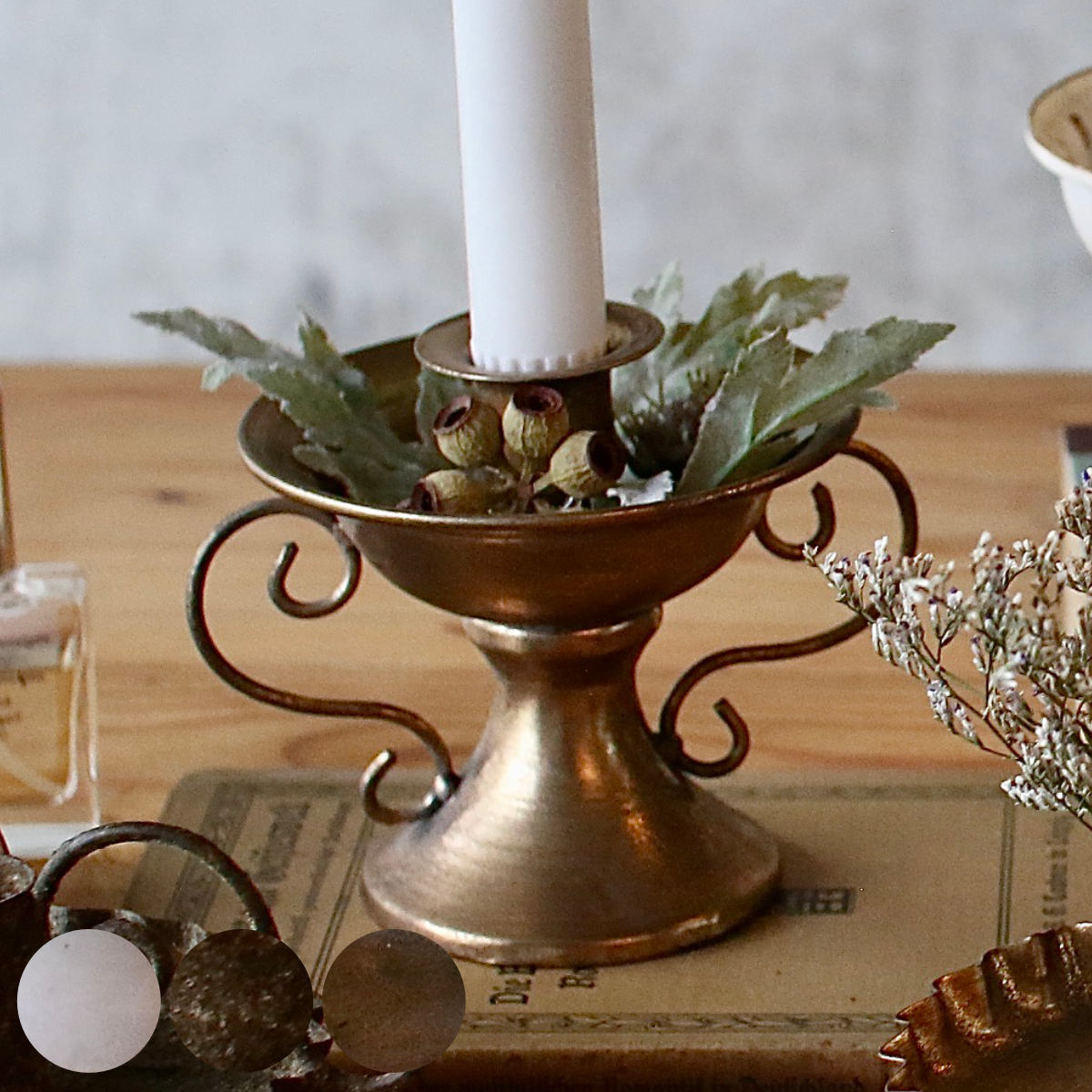 楽天市場】キャンドルホルダー Bタイプ チャーチテーパーキャンドル