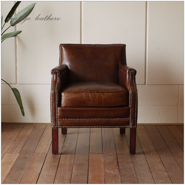 楽天市場】Vintage Leather Sofa - 171人掛け 1P ソファー