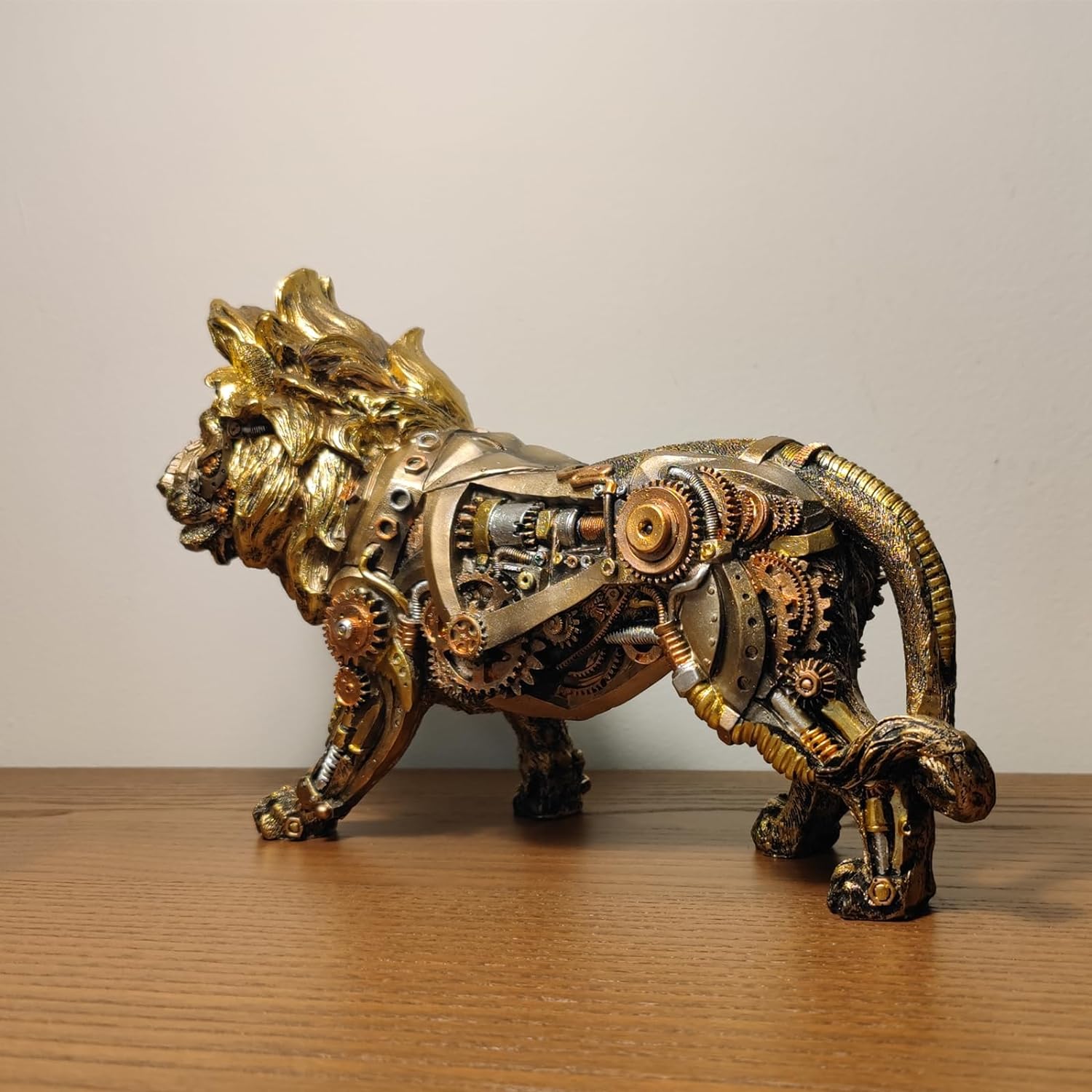 楽天市場】スチームパンク風 歩くライオン彫像 手描き彫刻 SF