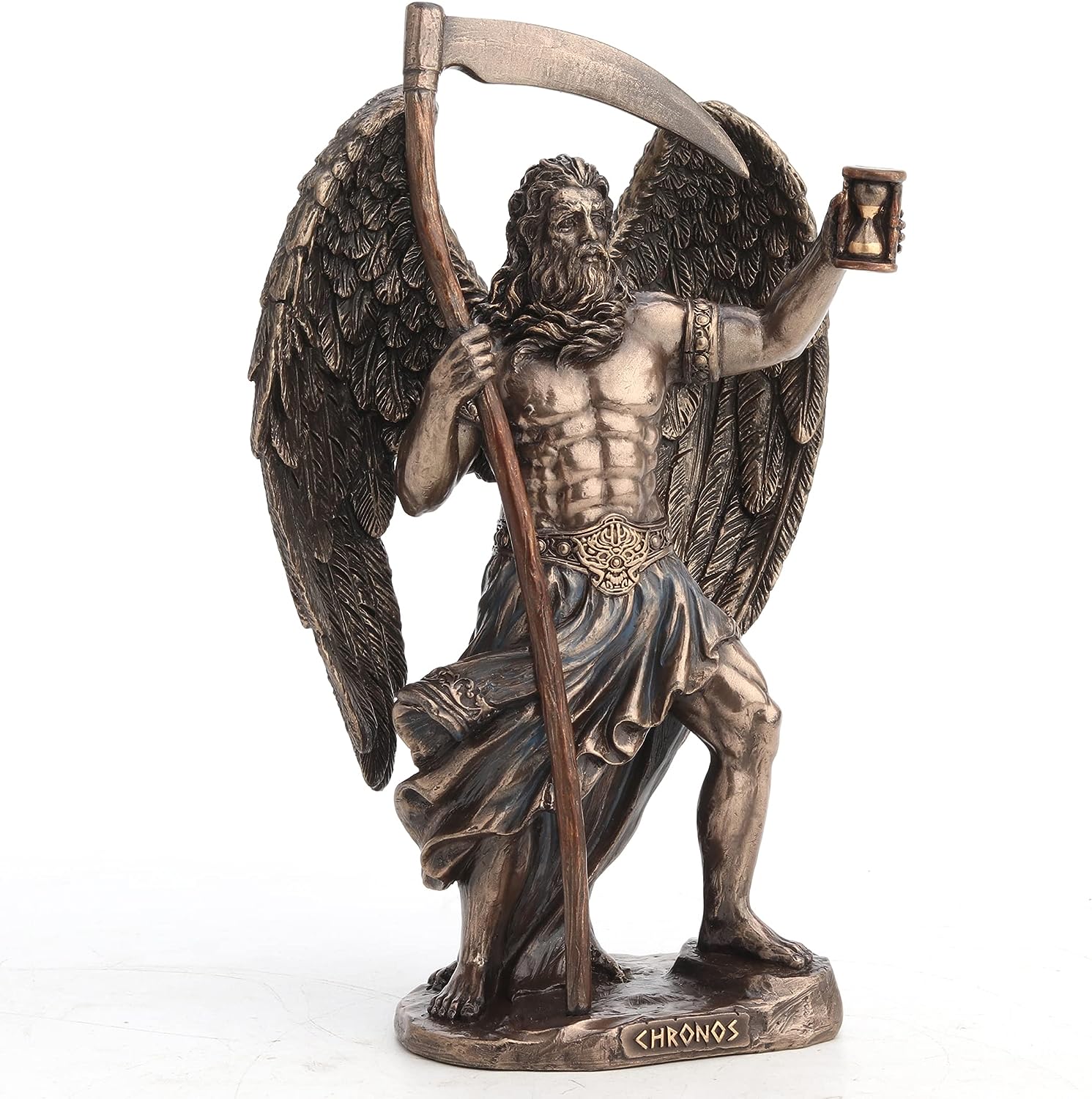 楽天市場】古代ギリシャ 時間の神 クロノス彫像 ブロンズ風仕上げの