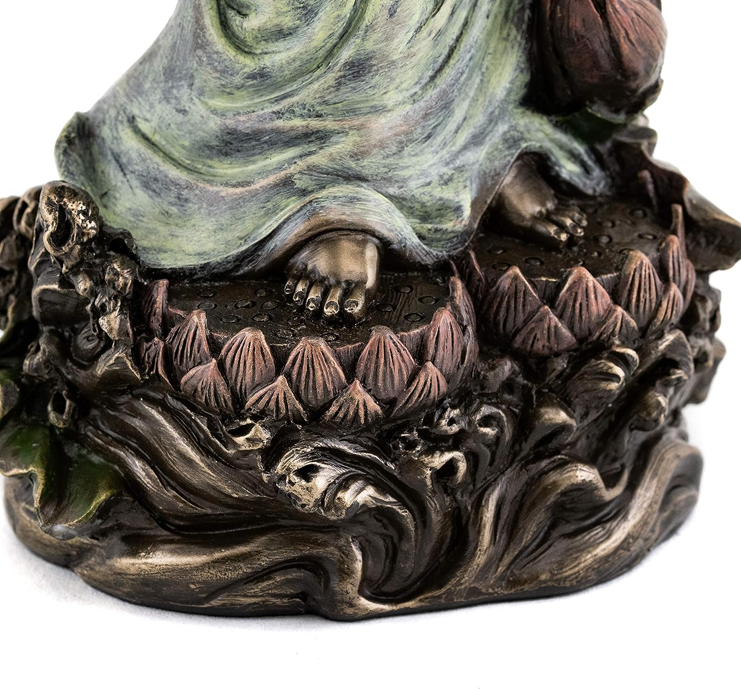 楽天市場】蓮華台座の観音菩薩様 彫像 慈悲 慈愛 愛の女神観音像