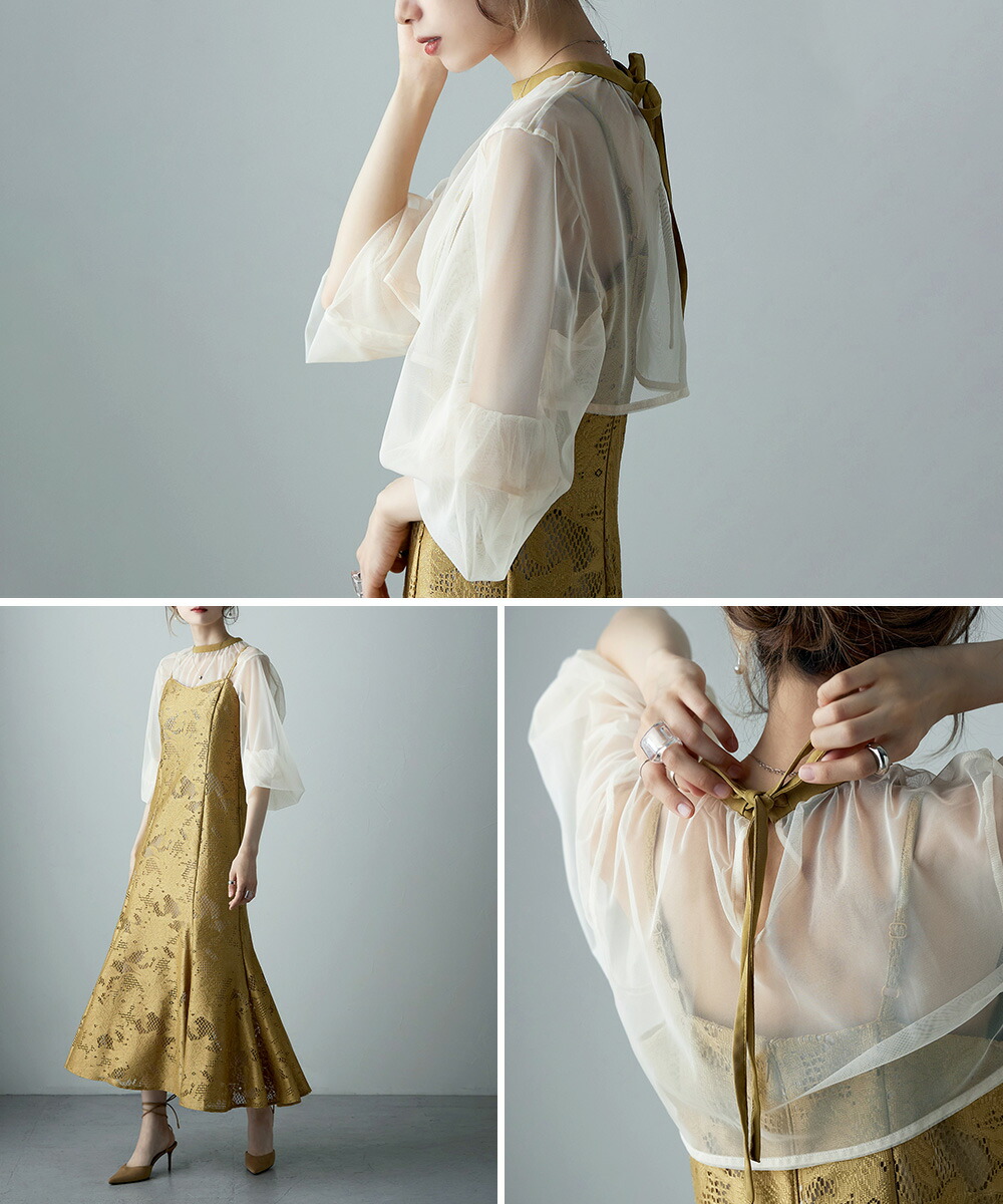 楽天市場】3wayシフォンボレロ&レースキャミドレス ワンピース ワンピ