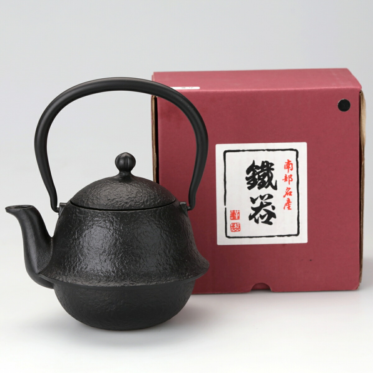 煎茶道具 三越製 近江八景図 鉄瓶 鉄釜 M R5420