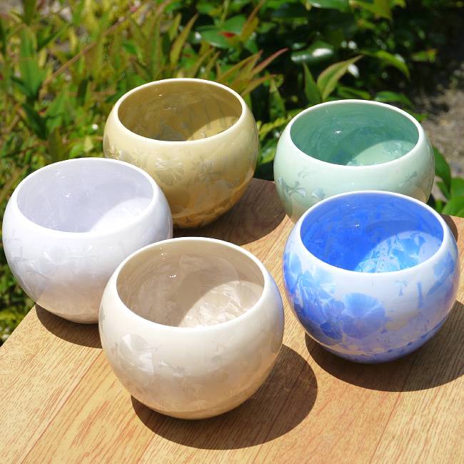 楽天市場】京焼 清水焼 花結晶お茶呑み茶碗揃え 陶あん : 京焼清水焼