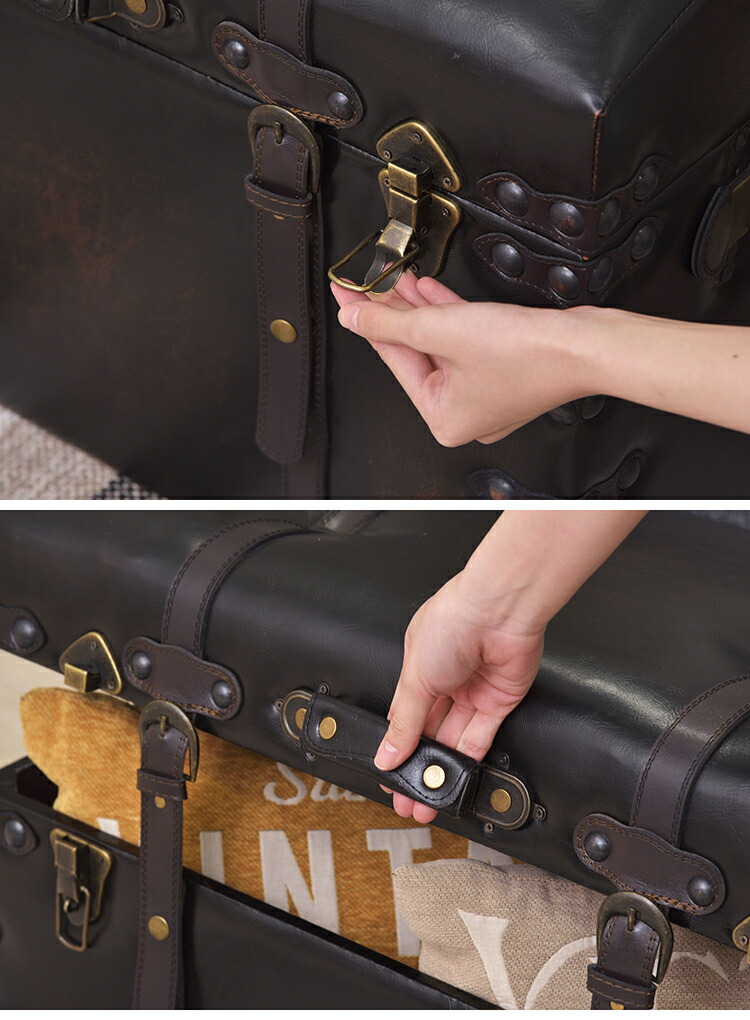 楽天市場】アンティーク トランク IW-876 Lサイズ＆Sサイズ 2点セット