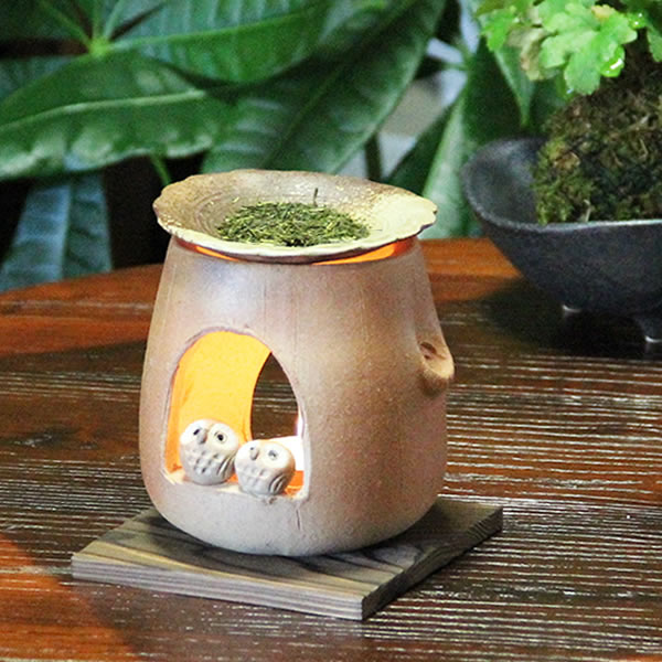 楽天市場】【今だけ限定10%OFFクーポン配布中】茶香炉 ふくろう茶香炉
