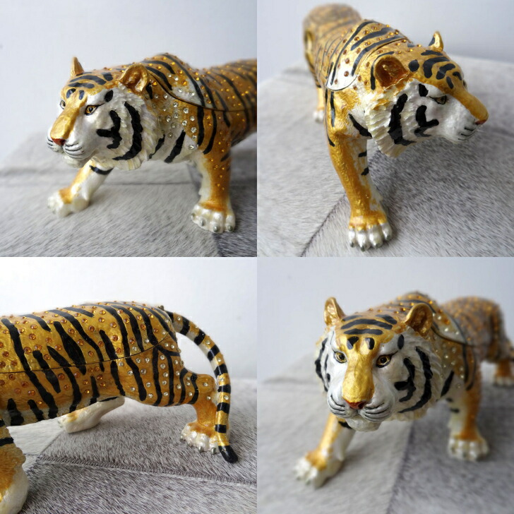 楽天市場】虎の置物 エナメルボックス 虎 トラ 置物 干支 虎 寅 トラ
