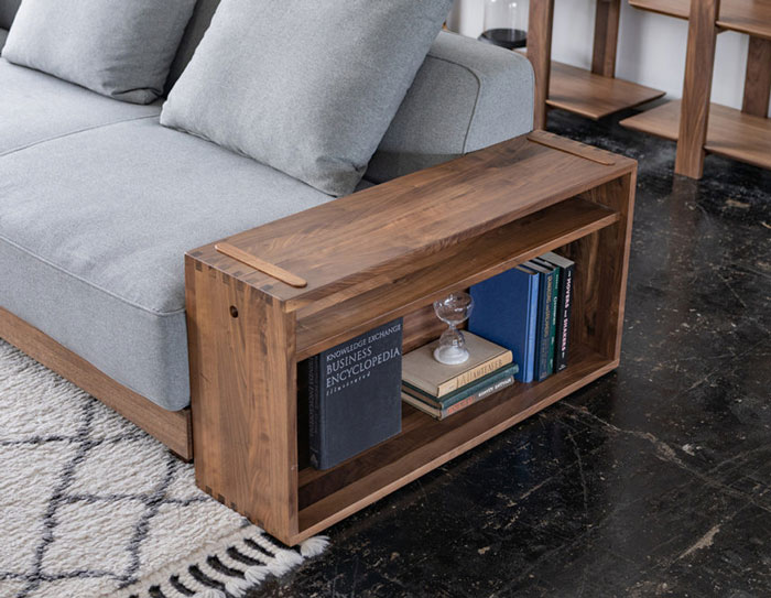 楽天市場】シェルフ 木製シェルフ サイドテーブル ソファサイド