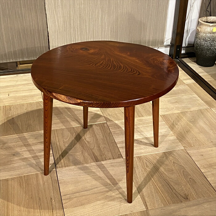 臼 ケヤキ テーブル イス 3点セット 古民家 【公式通販】