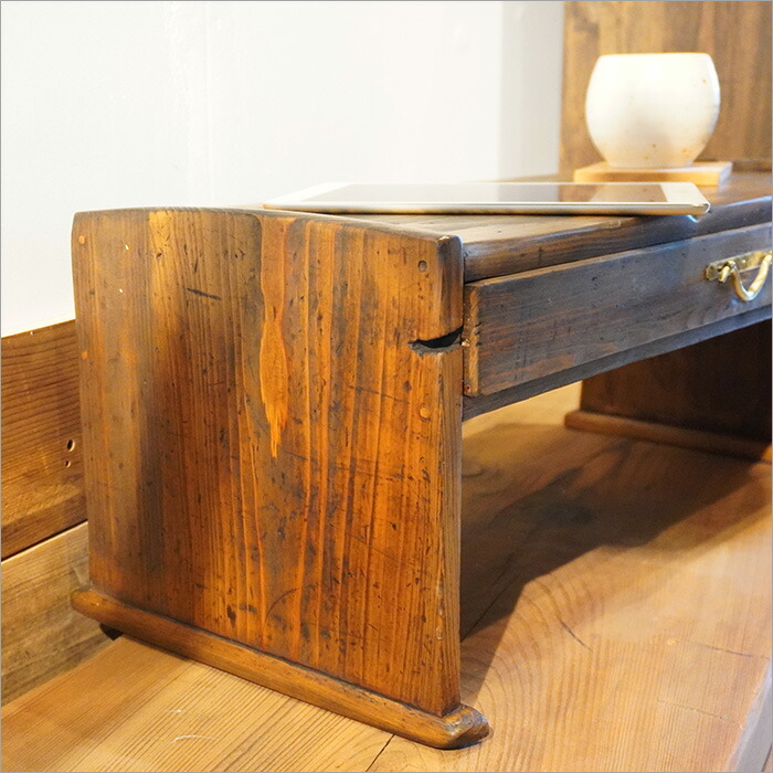 楽天市場】小さな 文机 アンティーク 和風 昭和 おしゃれ 引き出し付き