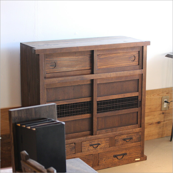 昭和レトロ ミッドセンチュリー 古家具 飾り棚 彫刻サイドボード