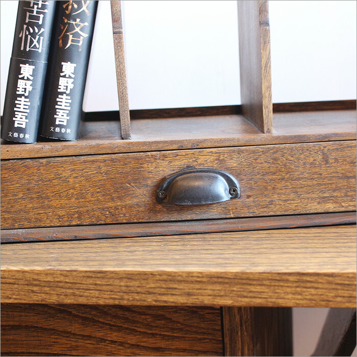 楽天市場】【1点物】ケヤキ製 ブックスタンド 無垢 レトロ モダン 和室