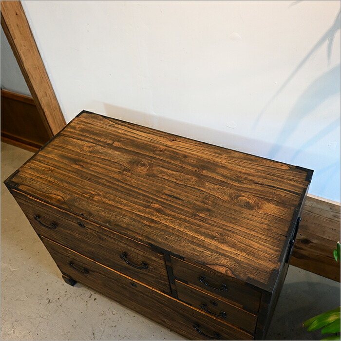 楽天市場】1点物 アンティーク 和箪笥 中古 リメイク品 木の脚付き