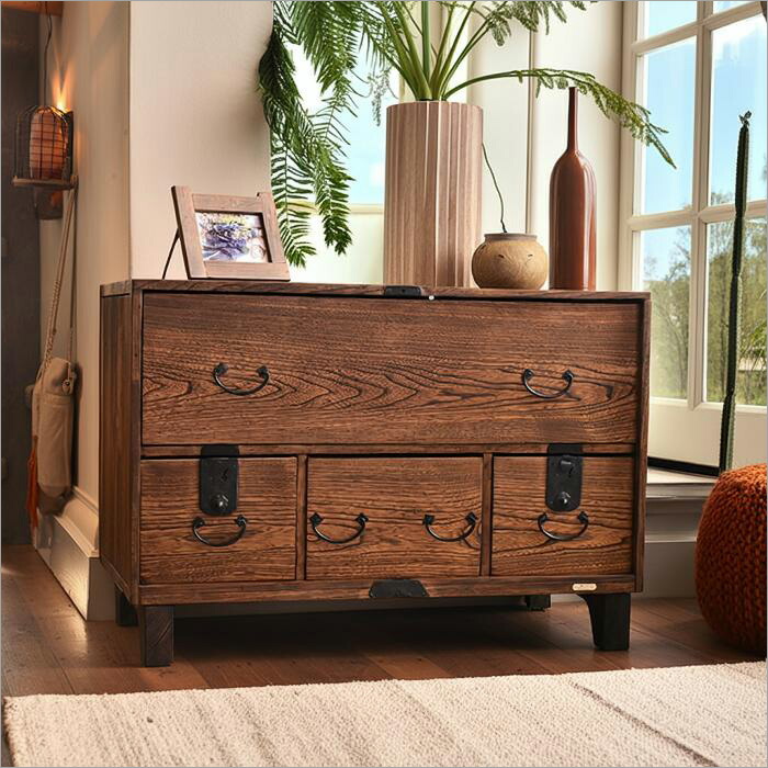 楽天市場】一点物 明治末期〜大正期 和箪笥リメイク ローチェスト 欅