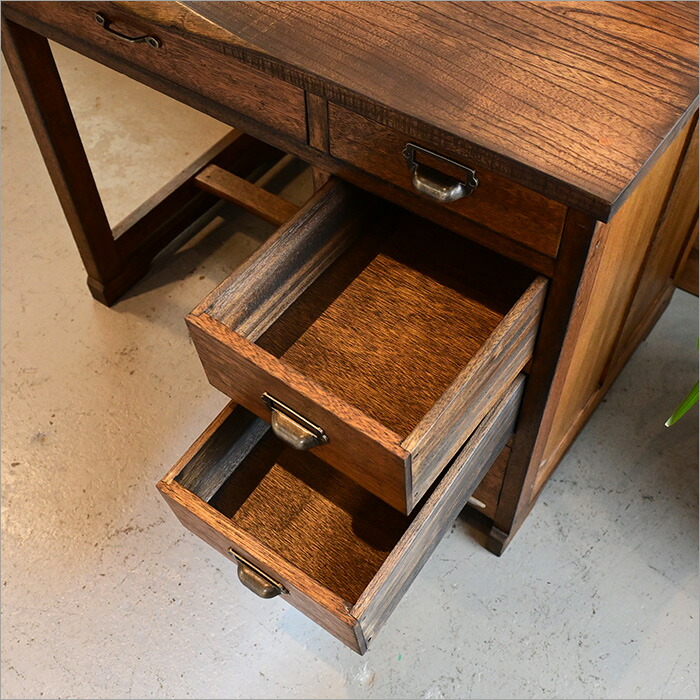 楽天市場】昭和デスク リメイク品 アンティーク デスク ワークデスク