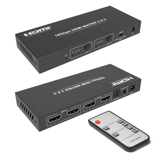 HDMIマトリックス 切替器 音声分離 IM-HDMX4x2-N imaru