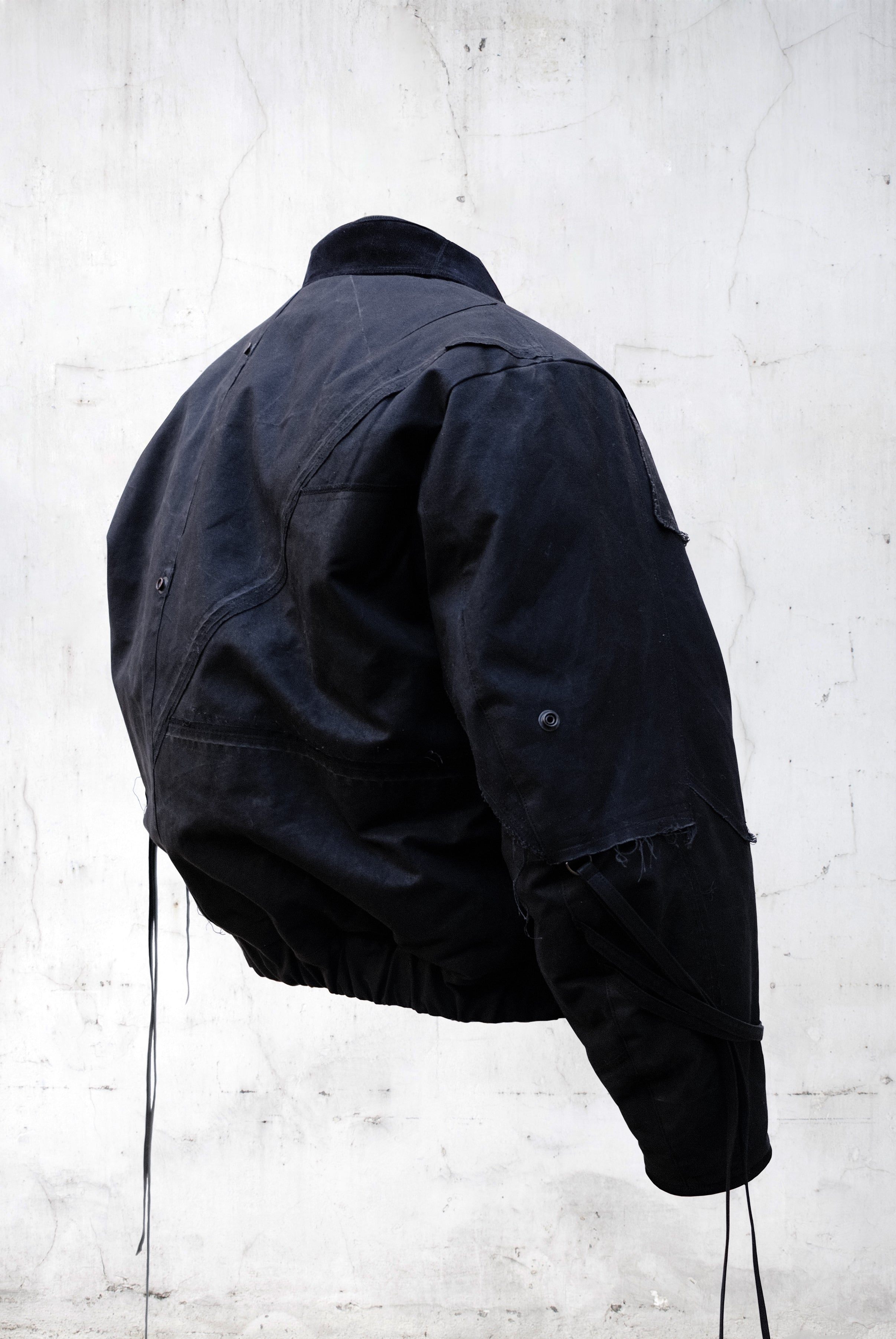 ABSTRACT PATCHWORK BOMBER JACKET – UNDER THE SIGN