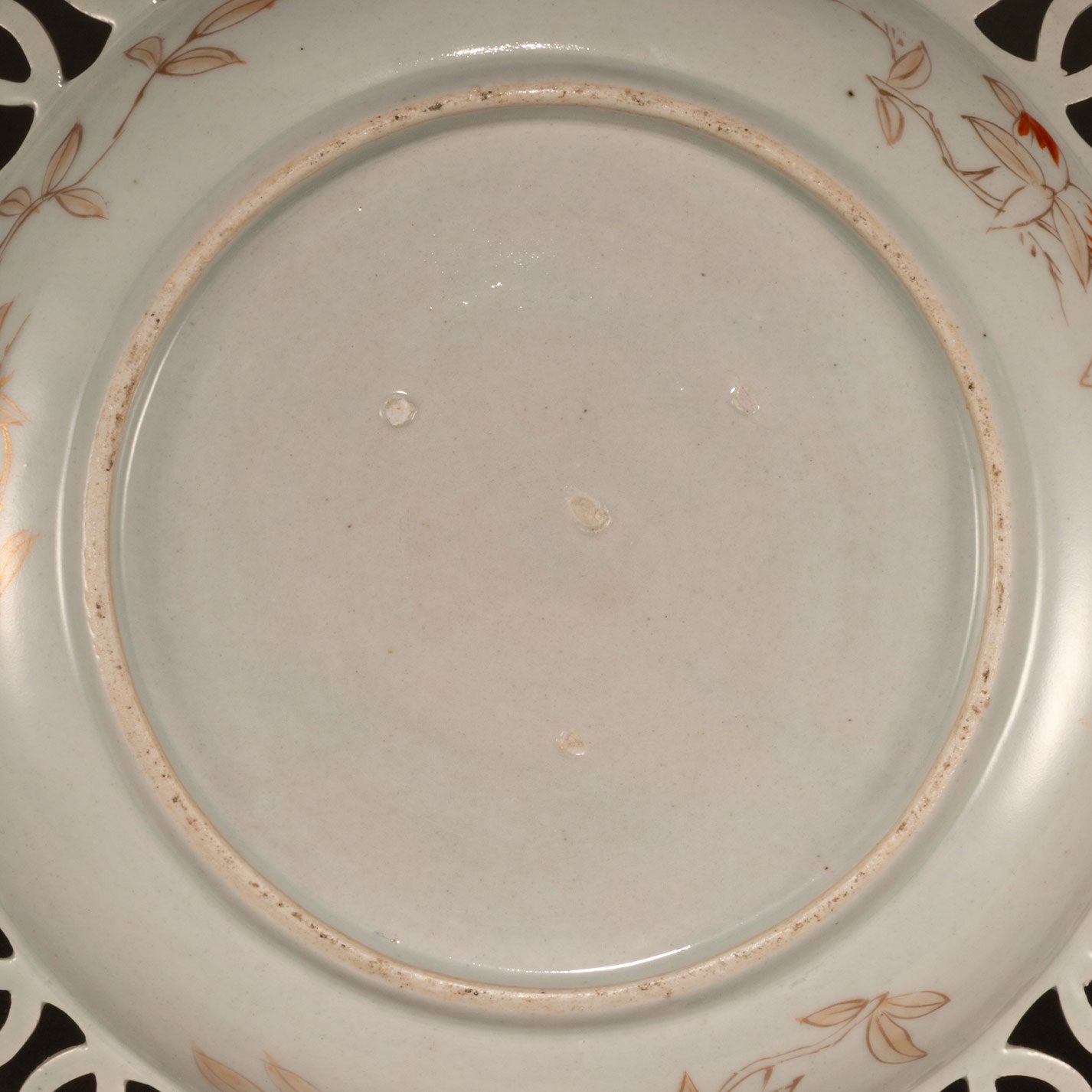 りりあ 古伊万里 染錦 花文輪花皿 大皿 直径約40cm V R5856B りりあ様