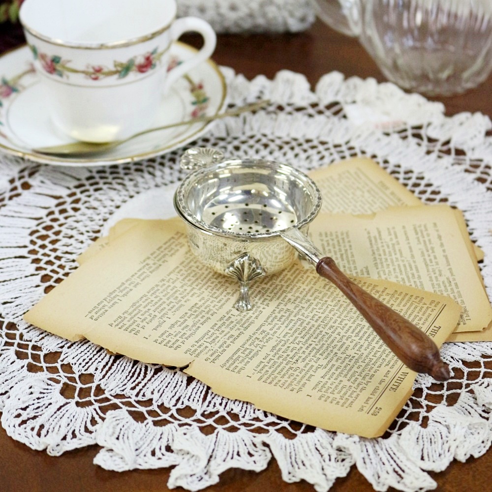 ドイツ】天使のティーストレナー【シルバープレート】15cm ドイツ