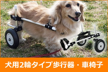 犬用車いす（ポチの車イス 四輪）中型犬（コーギー）用 ポチの車