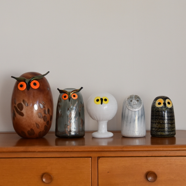 scope 】インテリアのアクセントに白フクロウ【Northern owl with foot