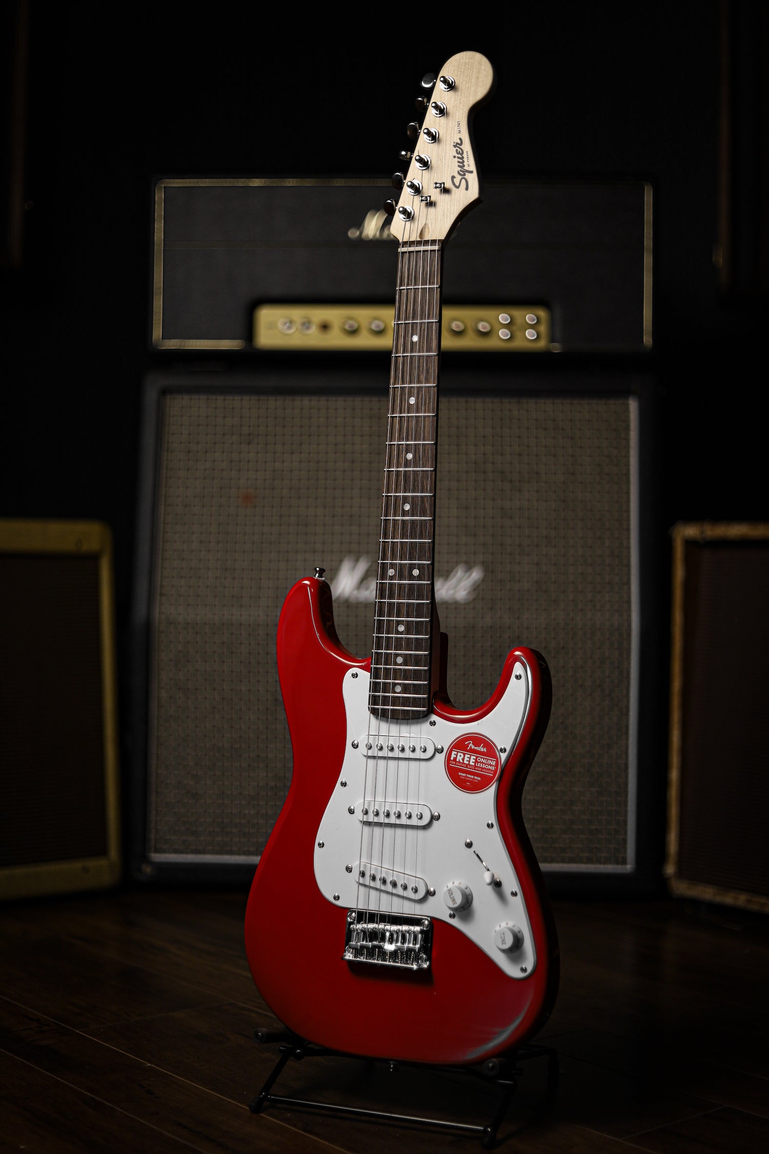 Squier Stratocaster Mini Electric Guitar - Dakota Red – Walt Grace