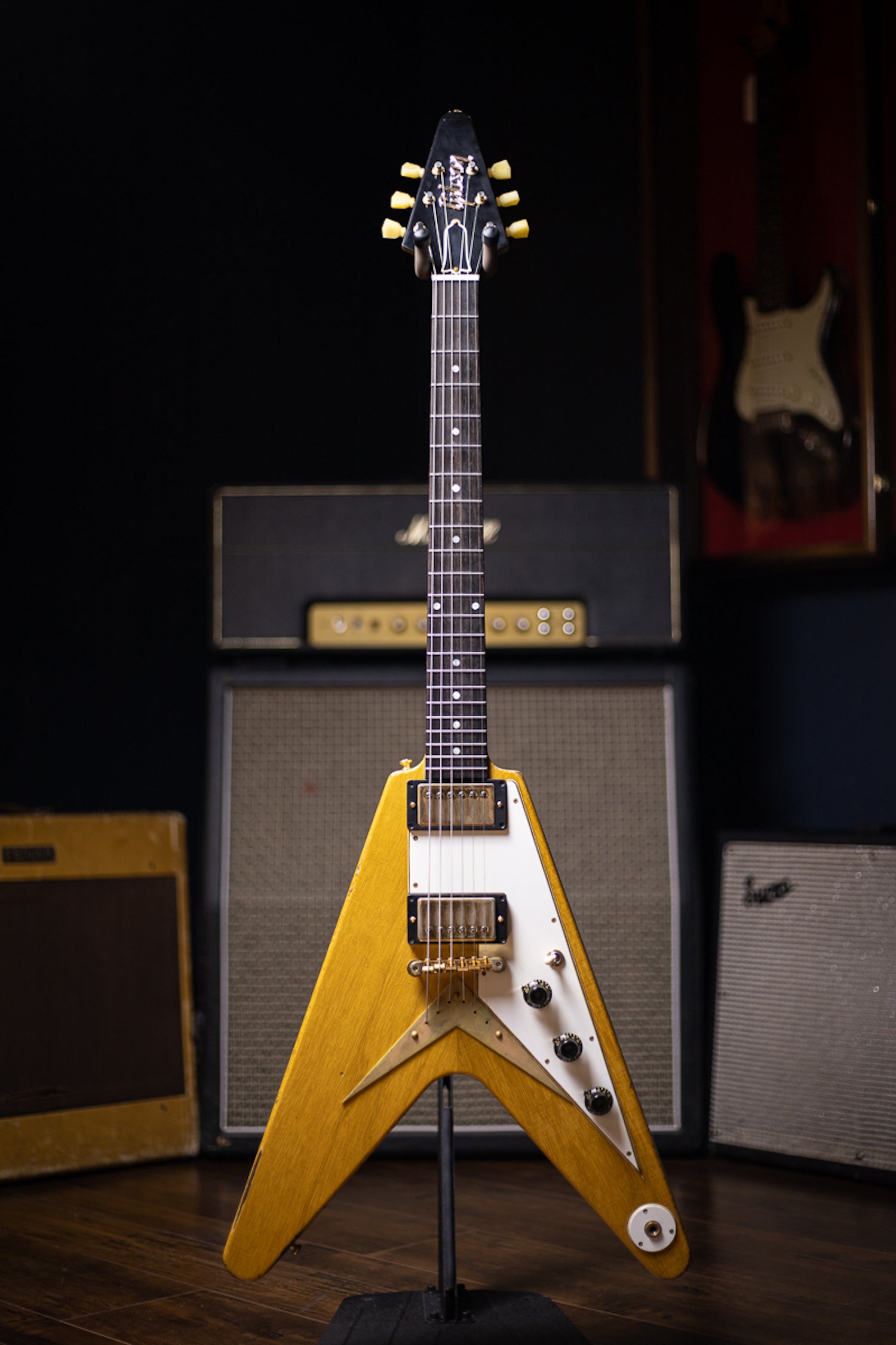 Gibson Custom Shop 58 Korina Flying V Brazilian Rosewood