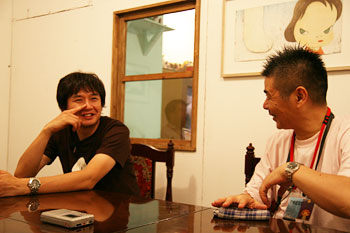 奈良美智のライブ誕生日会の手ぬぐい 奈良美智のライブ誕生日会の手ぬぐい