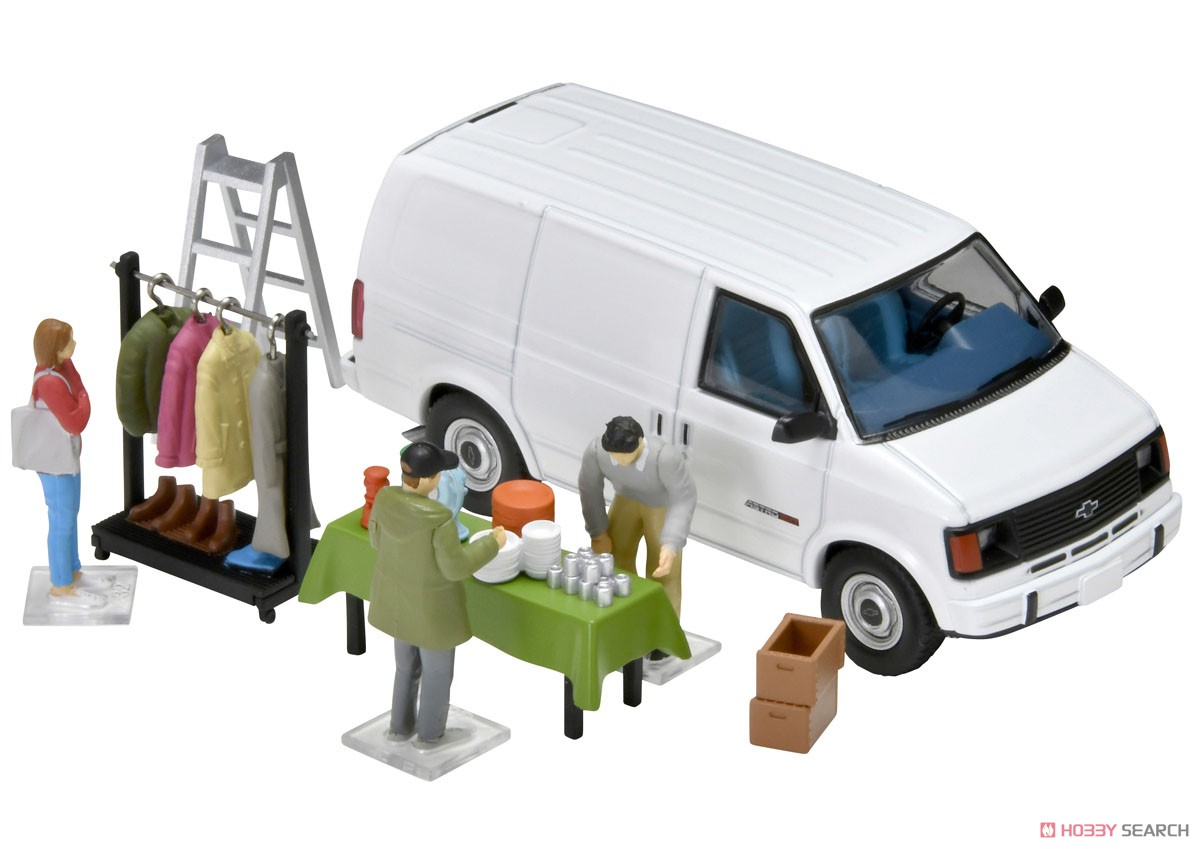 Diorama Collection64 #CarSnap26a Swap Meet (w/Chevrolet Astro Van