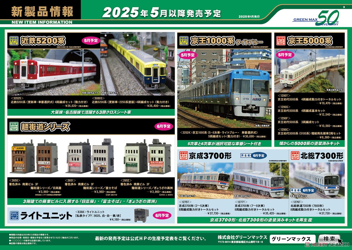 京王 初代5000系 4両編成基本セット (4両・塗装済みキット) (鉄道模型