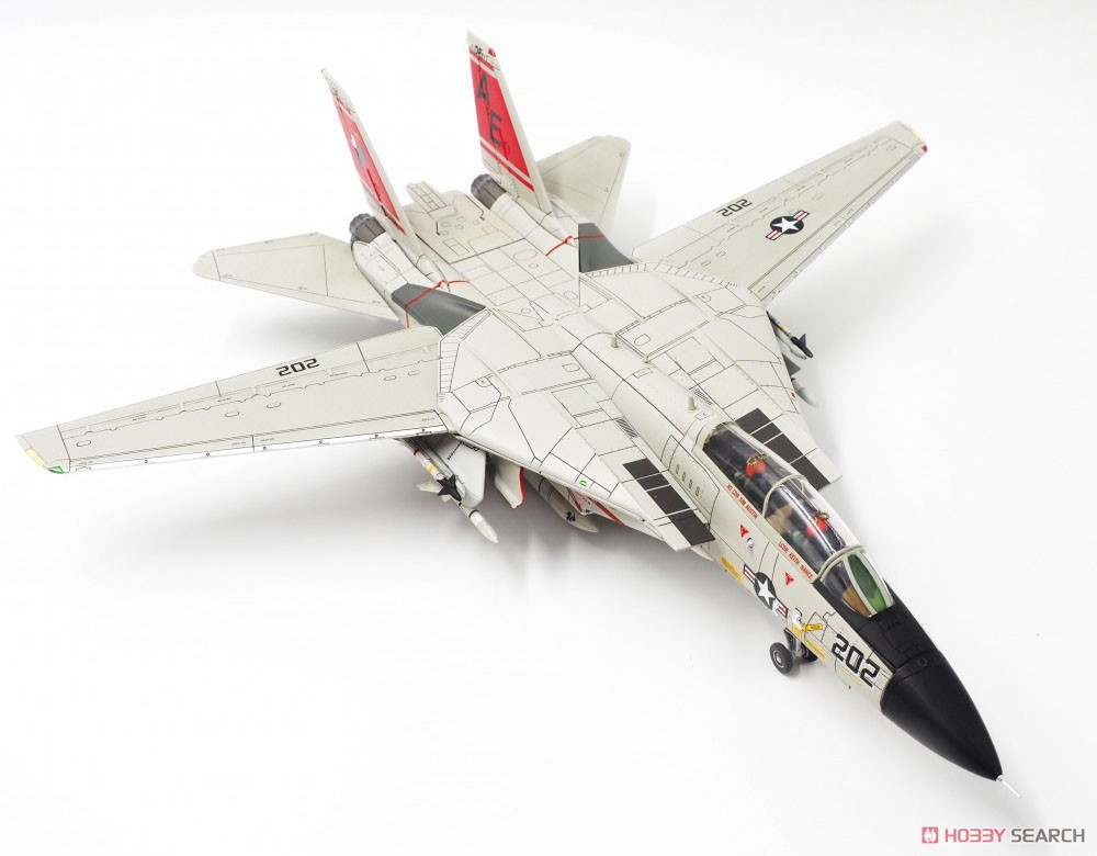 ハセガワF−14A 完成品VF-31トムキャッターズ飛行状態1/72完成品