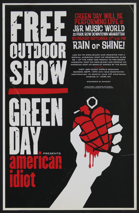 Green Day presents American Idiot - Free Outdoor Show J&R Music