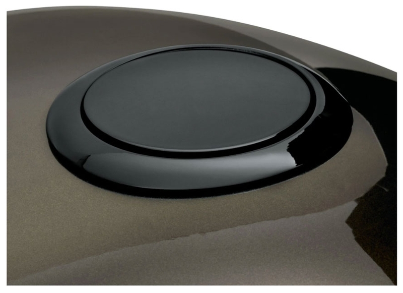 フラッシュマウント フュエルキャップ グロスブラック - Harley