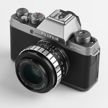 TTArtisan 23mm f/1.4 Lens for Fujifilm X, Black/Silver A35BS-X