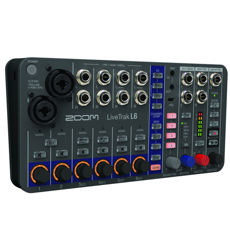 Zoom LiveTrak L6 10-Track Compact and Portable Digital Mixer