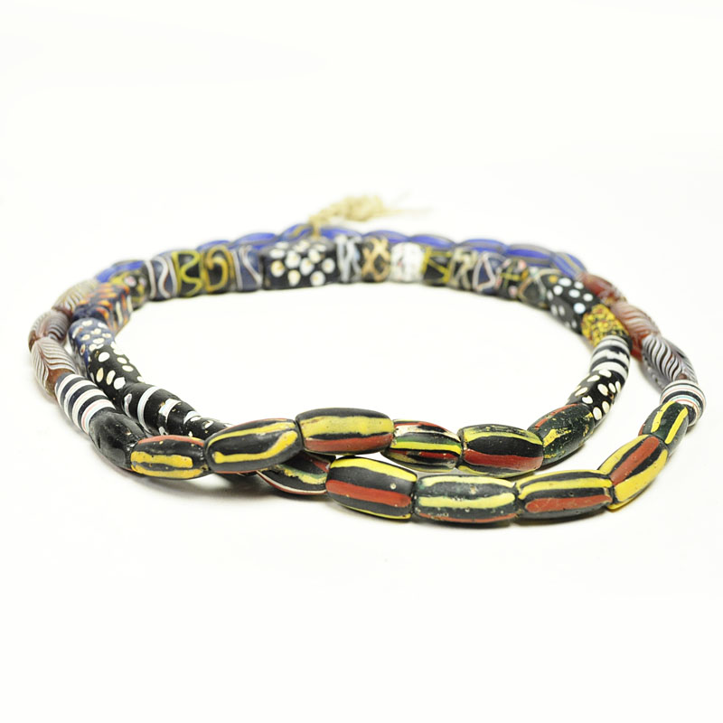 アフリカとんぼ玉 アンティーク レイズドスカンク 特色 アフリカとんぼ