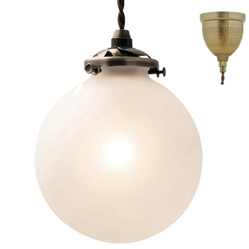 アールデコ フロストガラス 吊り下げライトのガラス① ピンク